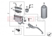 BMW Motorrad BMW 2016 R-Models K5x R 1200 RT (0A03, 0A13) Clutch control assembly