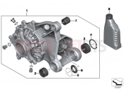 BMW Motorrad BMW 2016 R-Models K5x R 1200 RT (0A03, 0A13) Right-angle gearbox, rear