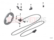 BMW Motorrad BMW 2016 R-Models K5x R 1200 RT (0A03, 0A13) Front wheelspeed sensor