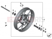 BMW Motorrad BMW 2016 R-Models K5x R 1200 RT (0A03, 0A13) Cast rim, front