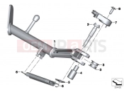 BMW Motorrad BMW 2016 R-Models K5x R 1200 RT (0A03, 0A13) Side stand