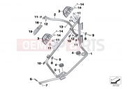 BMW Motorrad BMW 2016 R-Models K5x R 1200 RT (0A03, 0A13) Case holder, official vehicle