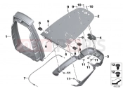 BMW Motorrad BMW 2016 R-Models K5x R 1200 RT (0A03, 0A13) Baseplate, radio units