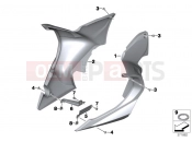 BMW Motorrad BMW 2016 R-Models K5x R 1200 RT (0A03, 0A13) Engine spoiler