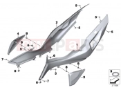 BMW Motorrad BMW 2016 R-Models K5x R 1200 RT (0A03, 0A13) Tail trim