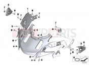 BMW Motorrad BMW 2016 R-Models K5x R 1200 RT (0A03, 0A13) Fairing top section, official vehicle