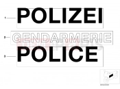 BMW Motorrad BMW 2016 R-Models K5x R 1200 RT (0A03, 0A13) Lettering, authorities