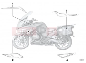 BMW Motorrad BMW 2016 R-Models K5x R 1200 RT (0A03, 0A13) Stick-on label