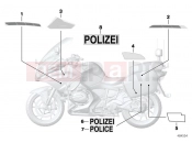 BMW Motorrad BMW 2016 R-Models K5x R 1200 RT (0A03, 0A13) Government authorities sticker