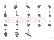 BMW Motorrad BMW 2016 R-Models K5x R 1200 RT (0A03, 0A13) Various cable holders