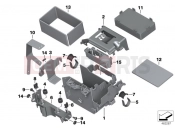 BMW Motorrad BMW 2016 R-Models K5x R 1200 RT (0A03, 0A13) Battery tray