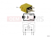 BMW Motorrad BMW 2016 R-Models K5x R 1200 RT (0A03, 0A13) Minirelay, make contact, yellow