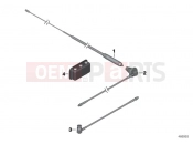 BMW Motorrad BMW 2016 R-Models K5x R 1200 RT (0A03, 0A13) Aerial rod multiband