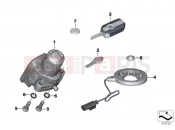 BMW Motorrad BMW 2016 R-Models K5x R 1200 RT (0A03, 0A13) RF remote control locking system