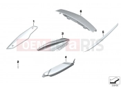 BMW Motorrad BMW 2016 R-Models K5x R 1200 RT (0A03, 0A13) Parts, chrome