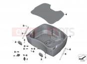 BMW Motorrad BMW 2016 R-Models K5x R 1200 RT (0A03, 0A13) Top Case bottom section