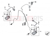 BMW Motorrad BMW 2016 R-Models K5x R 1200 RT (0A03, 0A13) Retrofit LED auxiliary headlight