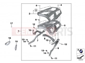 BMW Motorrad BMW 2016 C-Models C evolution (0C03) Luggage grid