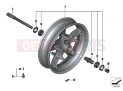 BMW Motorrad BMW 2016 C-Models C 650 Sport 16 (0C04, 0C14) Front wheel