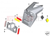 BMW Motorrad BMW 2016 C-Models C 650 Sport 16 (0C04, 0C14) License plate bracket US / reflectors