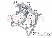 BMW Motorrad BMW 2016 C-Models C 650 GT 16 (0C05, 0C15) Trim bracket, front