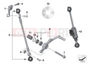 BMW Motorrad BMW 2016 S models S 1000 RR 15 (0D10,0D21) Outside shift-control components