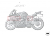BMW Motorrad BMW 2016 S models S 1000 RR 15 (0D10,0D21) Adhesive label, side trim panel