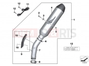 BMW Motorrad BMW 2016 S models S 1000 RR 15 (0D10,0D21) Sport muffler