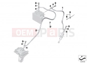 BMW Motorrad BMW 2016 S models S 1000 R (0D02, 0D12) Brake pipe rear
