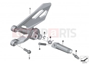 BMW Motorrad BMW 2016 S models S 1000 R (0D02, 0D12) Footrest, front