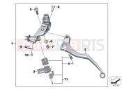 BMW Motorrad BMW 2016 S models S 1000 XR (0D03, 0D13) Clutch control assembly fitting