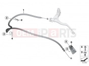 BMW Motorrad BMW 2016 S models S 1000 XR (0D03, 0D13) Clutch cable