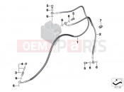 BMW Motorrad BMW 2016 S models S 1000 XR (0D03, 0D13) Brake lines, rear