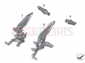 BMW Motorrad BMW 2016 S models S 1000 XR (0D03, 0D13) HP Footpeg system