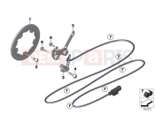 BMW Motorrad BMW 2016 G-Models G 310 GS (0G02, 0G12) Front wheelspeed sensor