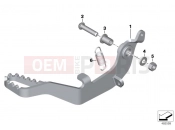 BMW Motorrad BMW 2016 G-Models G 310 GS (0G02, 0G12) Brake pedal