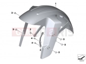 BMW Motorrad BMW 2016 G-Models G 310 GS (0G02, 0G12) Front wheel cover, lower