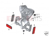 BMW Motorrad BMW 2016 G-Models G 310 GS (0G02, 0G12) License plate adapter, US