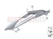 BMW Motorrad BMW 2016 G-Models G 310 GS (0G02, 0G12) Cover panel front panel carrier