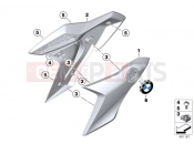BMW Motorrad BMW 2016 G-Models G 310 GS (0G02, 0G12) Side trim panel front blank