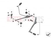 BMW Motorrad BMW 2014 S models HP4 (0D01, 0D11) External gearshift parts/Shift lever