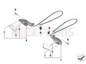 BMW Motorrad BMW 2014 S models S 1000 RR 15 (0D10,0D21) Turn signals, front