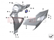 BMW Motorrad BMW 2014 S models S 1000 R (0D02, 0D12) Fairing side section, front