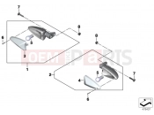 BMW Motorrad BMW 2014 S models S 1000 R (0D02, 0D12) Turn signals, rear