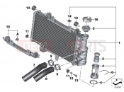 BMW Motorrad BMW 2014 F-Models K7x F 800 GT (0B03, 0B13) Radiator