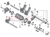 BMW Motorrad BMW 2014 F-Models K7x F 800 GT (0B03, 0B13) 6-speed transmission shift components