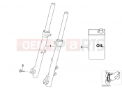 BMW Motorrad BMW 2014 F-Models K7x F 800 GT (0B03, 0B13) Telescope-fork