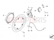 BMW Motorrad BMW 2014 F-Models K7x F 800 GT (0B03, 0B13) Front brake, standard design, rivet pack