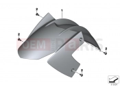 BMW Motorrad BMW 2014 F-Models K7x F 800 GT (0B03, 0B13) Front wheel fender