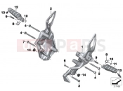 BMW Motorrad BMW 2014 F-Models K7x F 800 GT (0B03, 0B13) Footpeg system